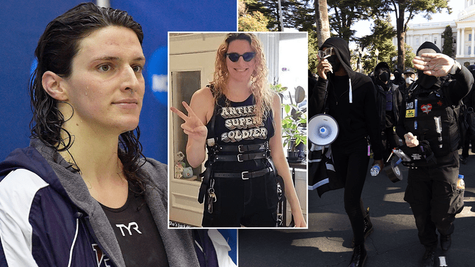 Trans swimmer Lia Thomas photographed wearing ‘disturbing’ Antifa shirt: ‘Doesn’t this make so much&nbsp;sense?’