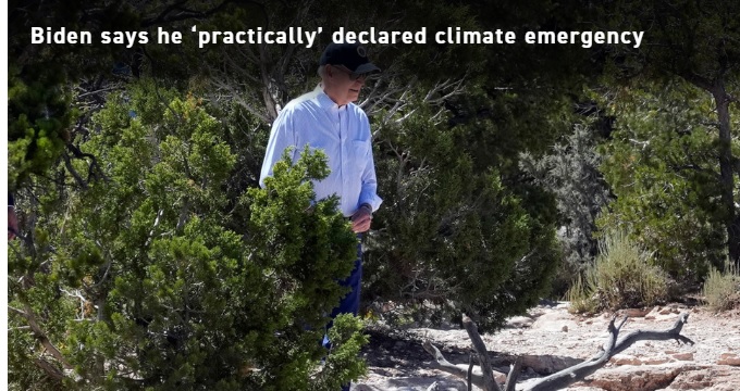 Biden says he has ‘practically’ declared a climate emergency. But he actually&nbsp;hasn’t.
