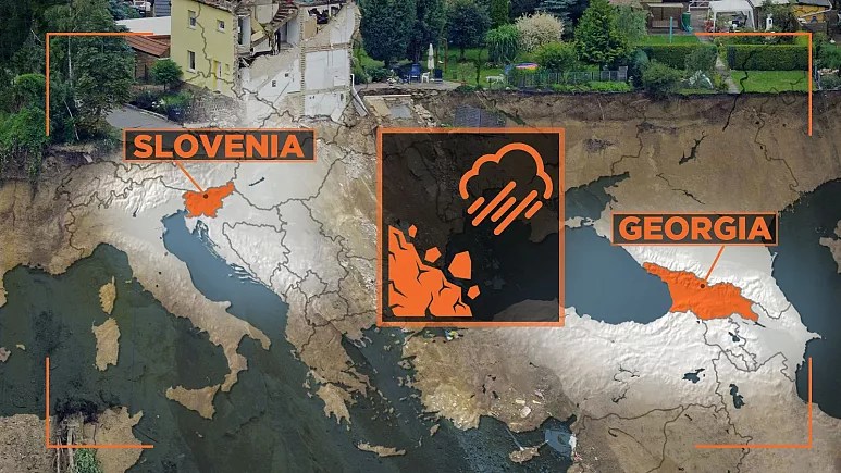 Extreme weather: Flooding and landslides kill at least 6 in Georgia, force evacuations in&nbsp;Slovenia