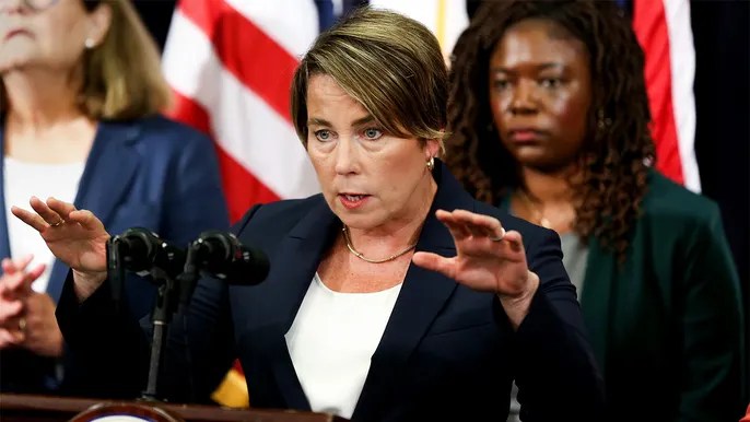 Massachusetts Gov. Maura Healey activates National Guard to assist in emergency shelters housing&nbsp;migrants