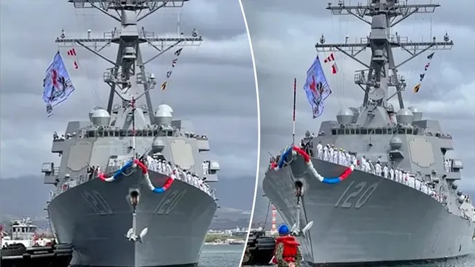 U.S. Navy destroyer sports ‘badass’ pirate-inspired flag during Pearl Harbor homecoming:&nbsp;pictures