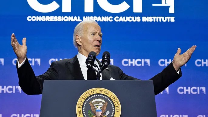 Biden praises wrong group during speech at Congressional Hispanic Caucus’ annual&nbsp;gala