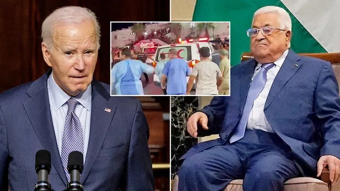 Palestinian President Abbas cancels meeting with Biden over alleged airstrike at Gaza&nbsp;hospital