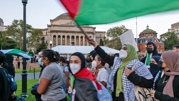 Columbia professor calls university president a ‘coward’ in fiery speech about campus anti-Israel&nbsp;activism