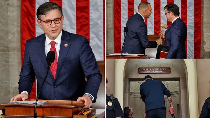 House elects Johnson as speaker as Republicans&nbsp;rally