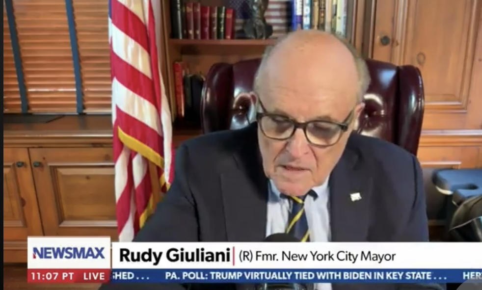 Giuliani to Newsmax: Biden ‘Held Up’ Israel Strikes for&nbsp;Weeks
