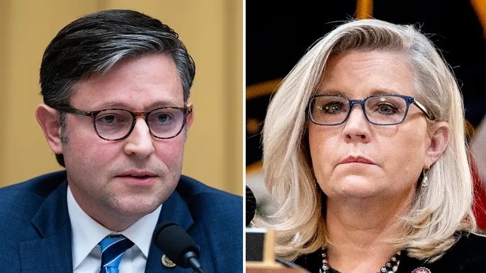 Liz Cheney calls Speaker Johnson ‘dangerous’ for helping Trump ‘undermine our&nbsp;republic’