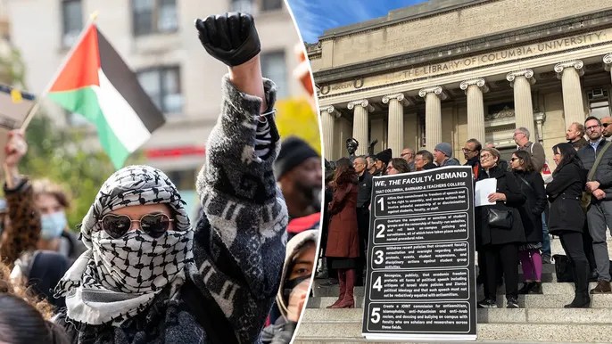 Target on my back:’ Fear grips Jewish students as hundreds protest Columbia suspending Palestinian&nbsp;groups