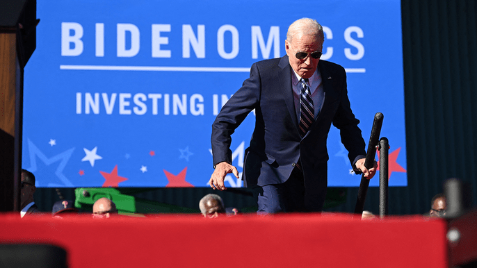 Biden insiders want him to walk ‘shorter distances on camera,’ wear shoes that reduce falling risk:&nbsp;report