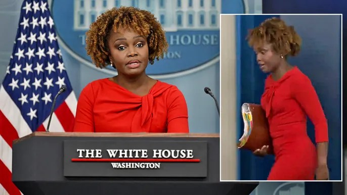 WATCH: Karine Jean-Pierre storms out of White House press briefing when pressed by African&nbsp;reporter