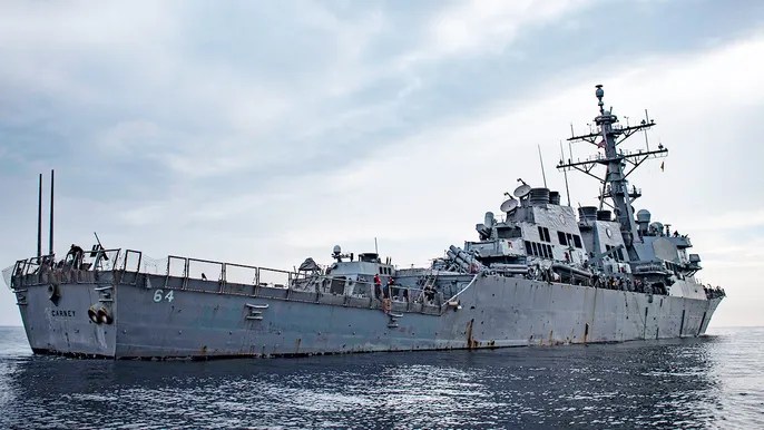 US destroyer shoots down 14 attack drones in Red Sea, officials&nbsp;say