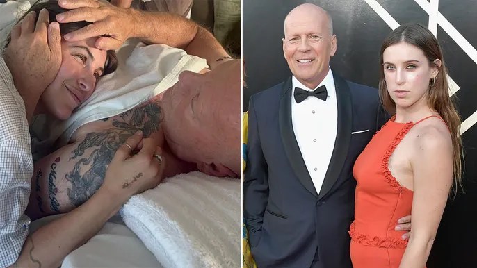 Bruce Willis tightly embraces daughter in loving photo while battling&nbsp;dementia