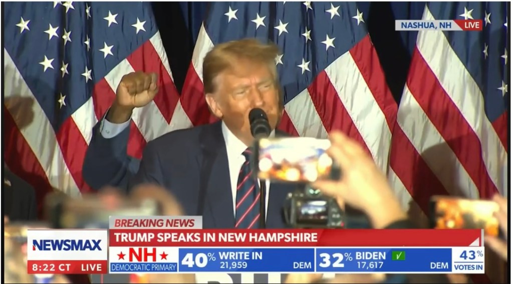 Trump Wins N.H. GOP Primary in Rare Back-to-Back After&nbsp;Iowa