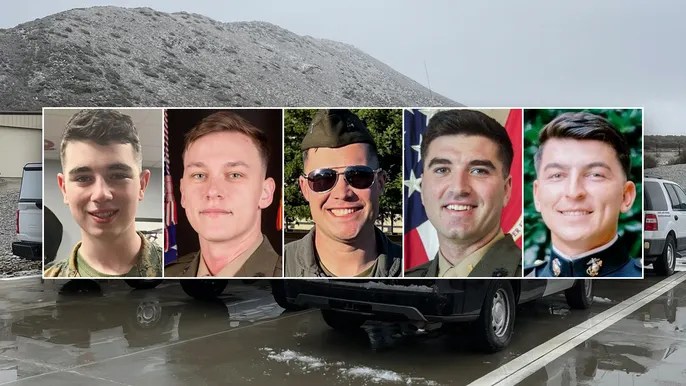 5 Marines killed in California helicopter crash are&nbsp;identified