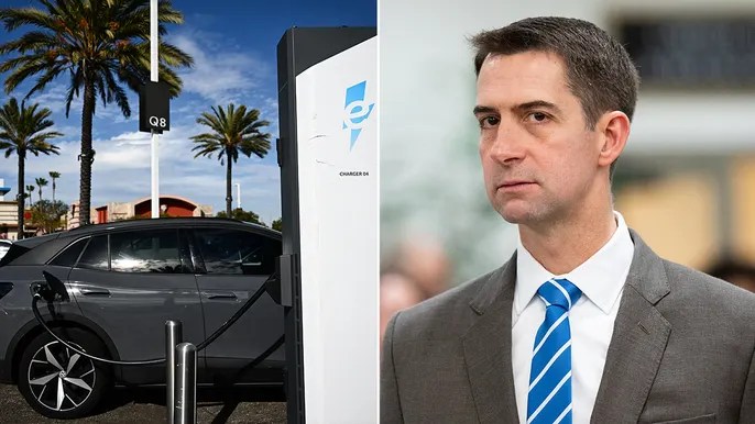 Sen Cotton unveils bill to stop car rental companies from forcing EVs on&nbsp;customers