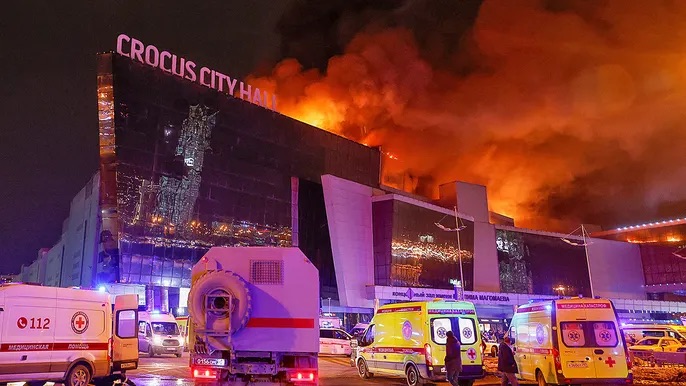 Russia investigating explosions at concert hall as terror&nbsp;attack