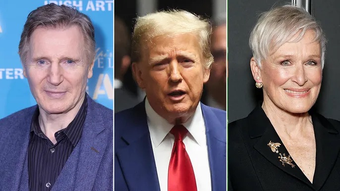 Neeson, Glenn Close, Peter Coyote and Renée Elise Goldsberry also gave dramatic readings on MSNBC’s ‘Prosecuting Donald&nbsp;Trump’