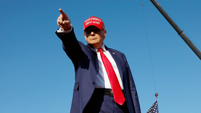 North Dakota gov, former presidential candidate Doug Burgum front and center at Trump New Jersey&nbsp;rally