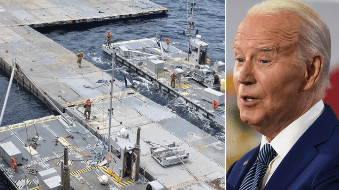 Biden’s $320M Gaza pier: Over budget and under constant threat, a ‘purely political’ misadventure