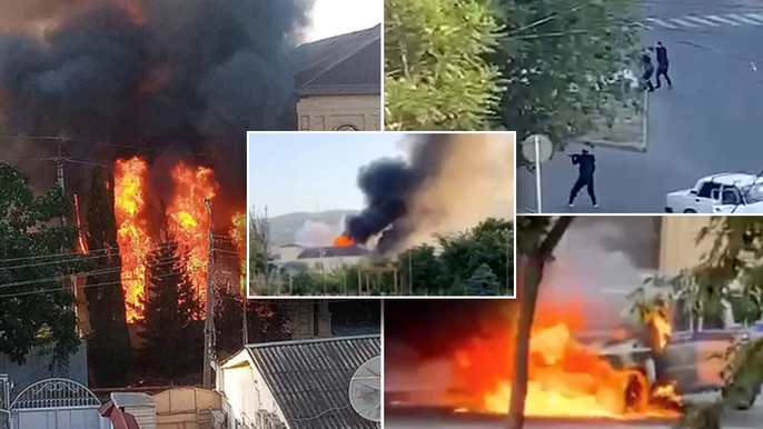 Russia opens terror probe after attacks on synagogues, Orthodox churches; priest and police officers&nbsp;killed