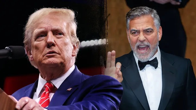 Trump roasts Biden with clip from Clooney movie after actor calls for president to drop out of&nbsp;race