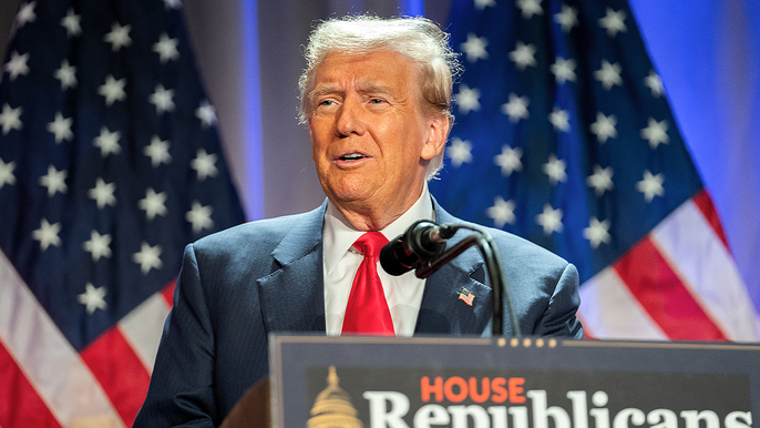 Trump throws full support behind Mike Johnson before speaker&nbsp;election