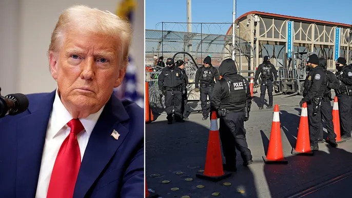 Border encounters drop sharply as Trump launches crackdown on illegal&nbsp;immigration