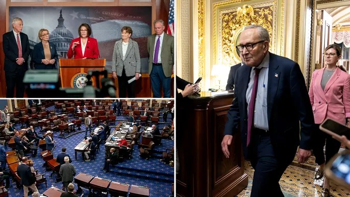 Senate Democrats cave, open path to reopening government