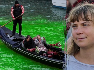 Greta Thunberg fined, banned from Venice after Extinction Rebellion dyes Grand Canal&nbsp;green