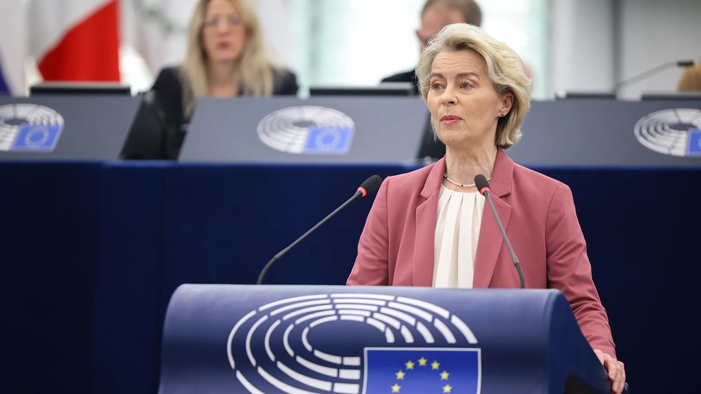 Von der Leyen warns of EU’s ‘dangerous’ reality in shifting world order ahead of crunch&nbsp;summit