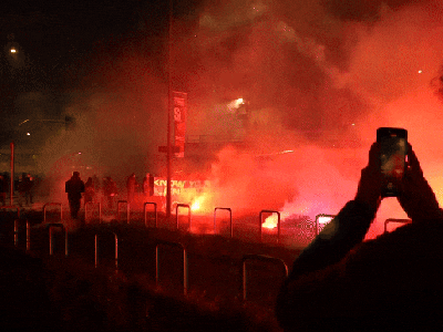 Fireworks fly as hooded protesters clash with police after Olympics open in&nbsp;Milan