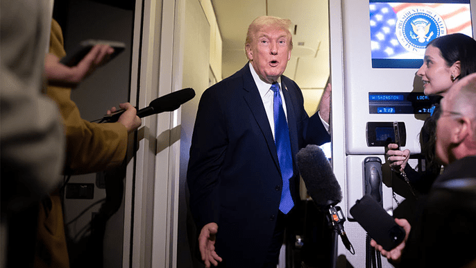 Trump says ‘this is a Democrat shutdown’ as he touts low inflation, falling murder rate