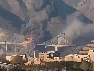 Iran’s tallest bridge collapses after reported US airstrikes; Iran threatens American allies in&nbsp;retaliation